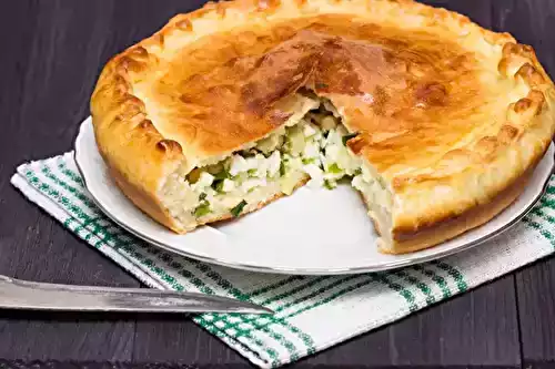 Tourte aux épinards, poulet et feta