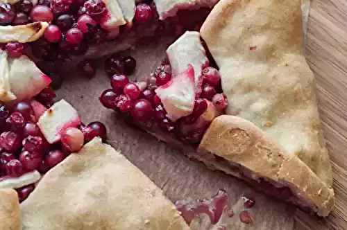 Tourte Cranberries - Pommes