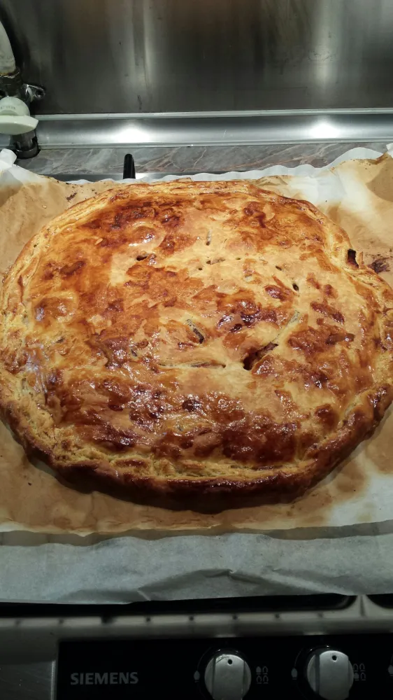 Tourte pommes chocolat
