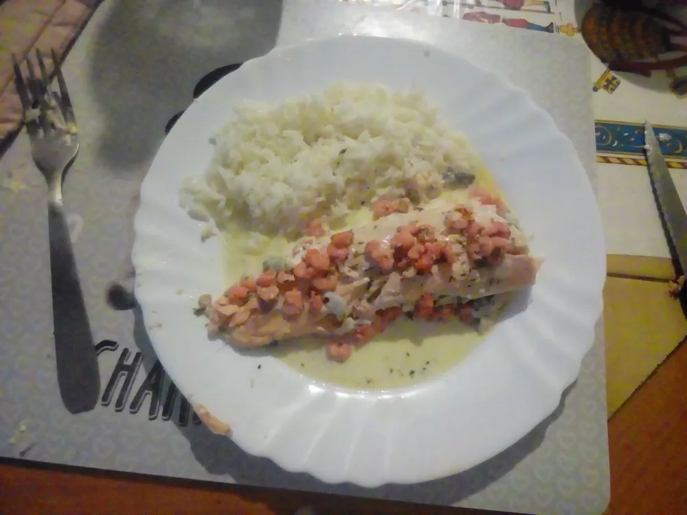 Truites farcies aux crevettes