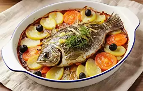 Turbot au four aux herbes aromatiques