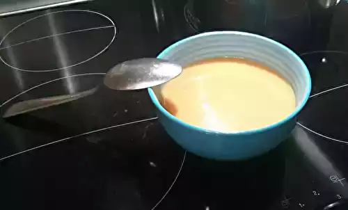 Velouté carottes, lentilles corail, gingembre