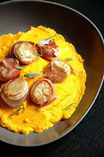 Velouté de carottes aux coquilles St Jacques