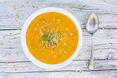 Velouté de lentilles corail