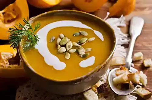 Velouté de potiron au cumin
