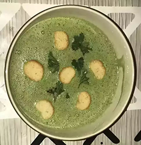 Velouté dépinards au boursin