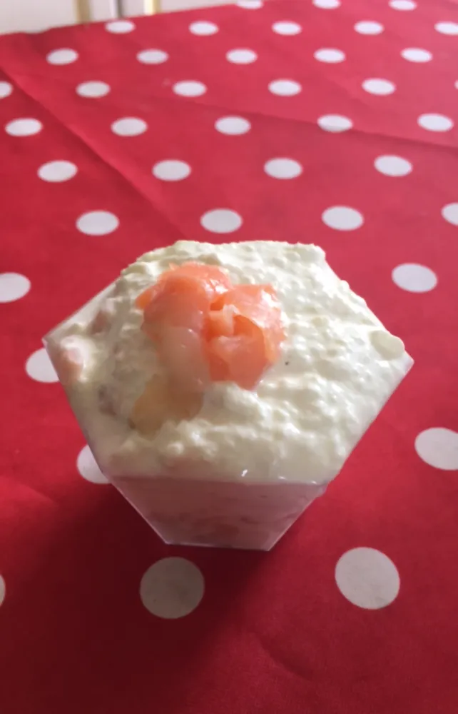 Verrine concombre-saumon de Karine