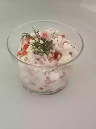 Verrine cottage saumon