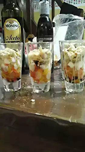 Verrine fraicheur truite-poivron