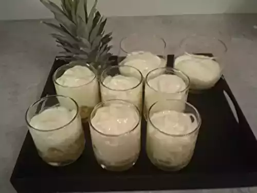 Verrine légère, espuma fromage blanc ananas