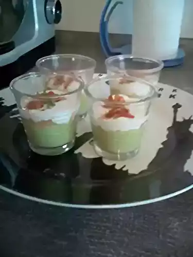 Verrine saumon courgettes chèvre frais