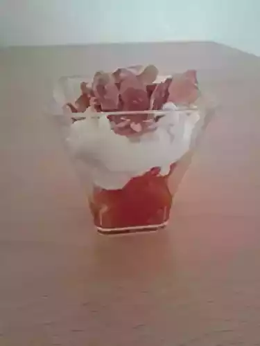 Verrine tomates et jambon sec