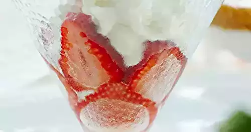 Verrines de fruits rouges à l’espuma vanille