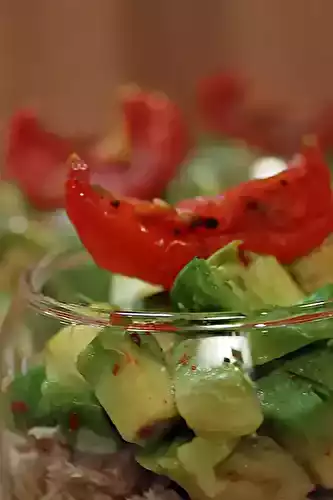 Verrines de thon à l'avocat