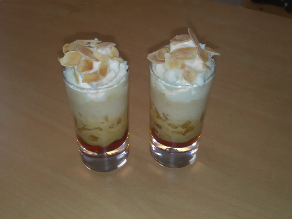 Verrines façon tarte tatin