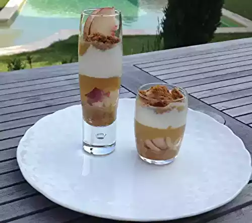 Verrines pêche-spéculoos