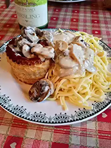 Vol-au-vent descargots au Riesling