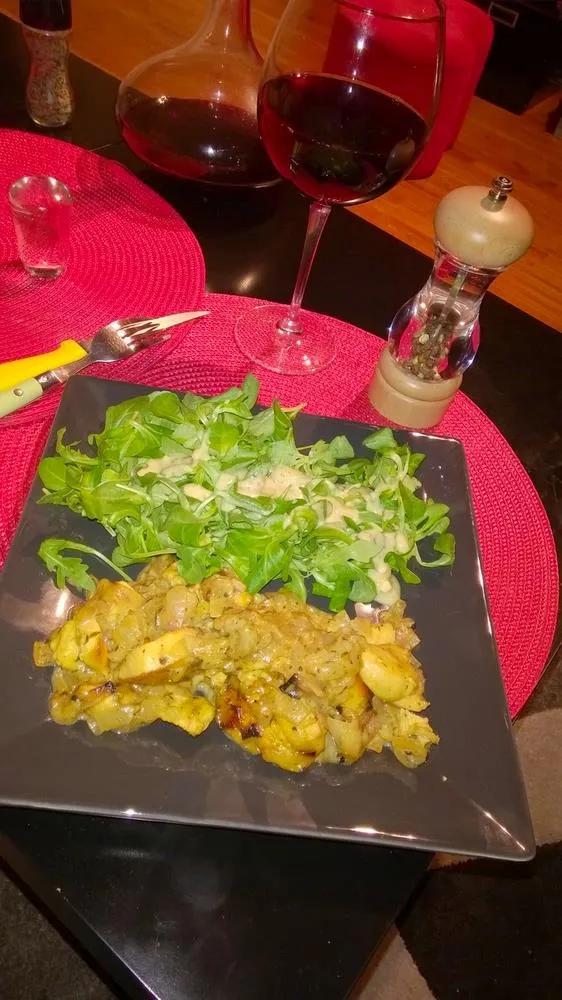 Yassa de poulet moutardé