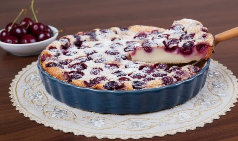 Clafoutis aux cerises facile et moelleux
