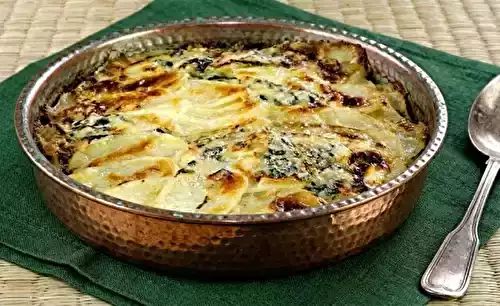 Gratin de courgettes et pommes de terre à la Fourme d’Ambert
