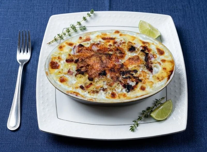 Gratin de pommes de terre crémeux au Reblochon