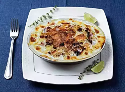 Gratin de pommes de terre crémeux au Reblochon