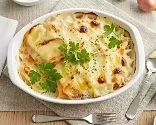 Tartiflette au reblochon et saumon fumé