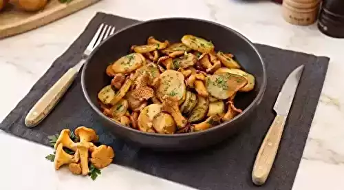 Pommes de terre sarladaises gourmandes aux girolles