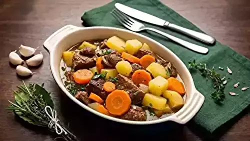 Ragoût d'agneau fondant aux carottes et pommes de terre