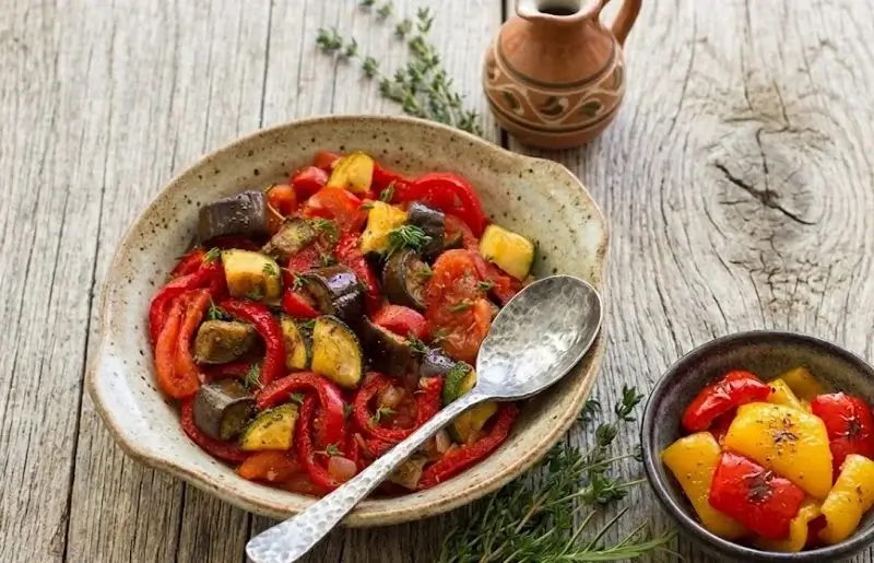 Recette aubergine courgette poivron