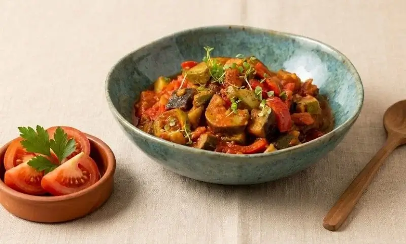 Recette aubergine courgettes tomates