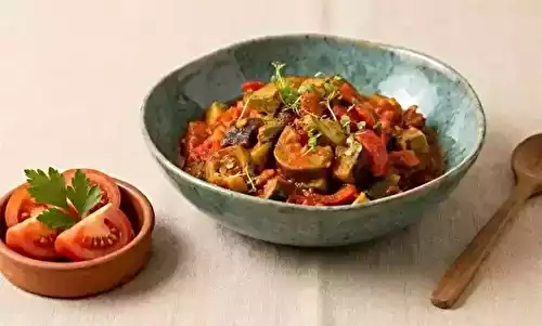 Recette aubergine courgettes tomates