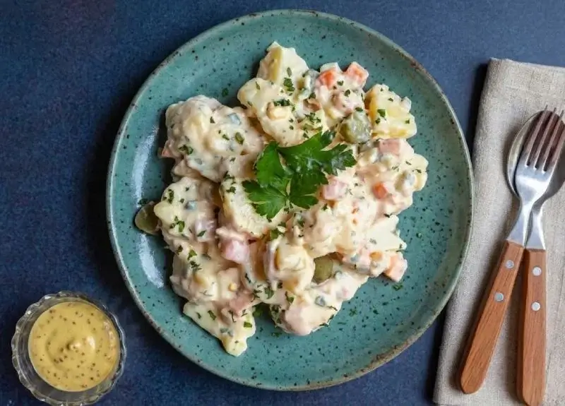 Salade piémontaise légère au fromage blanc