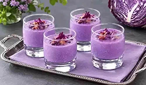 Crème de chou rouge en verrine