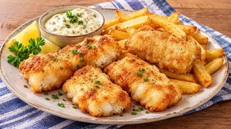 Fish and Chips à l’Airfryer : le poisson croustillant sans friture