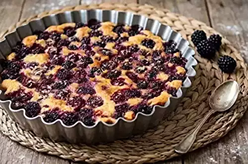 Le gratin fondant aux mûres et à la crème d'amande