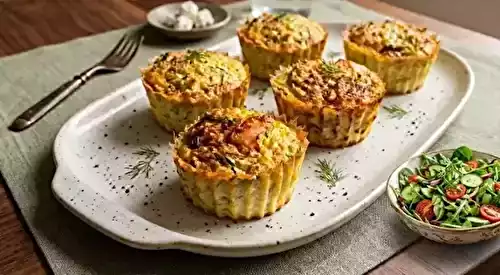 Muffins salés au quinoa et à la courgette à l’Airfryer
