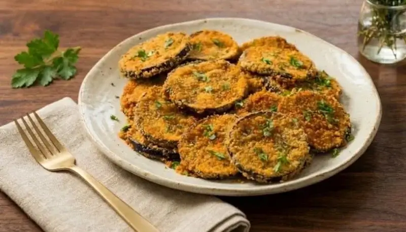 Aubergines panées à l’Airfryer