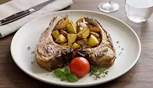 Carré d’agneau et pommes de terre fondantes