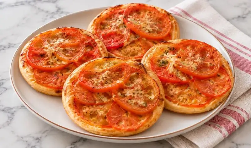 Petites tartes à la tomate et à la moutarde