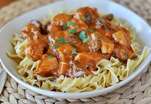 Aiguillettes de poulet et paprika au cookeo - pour votre dîner