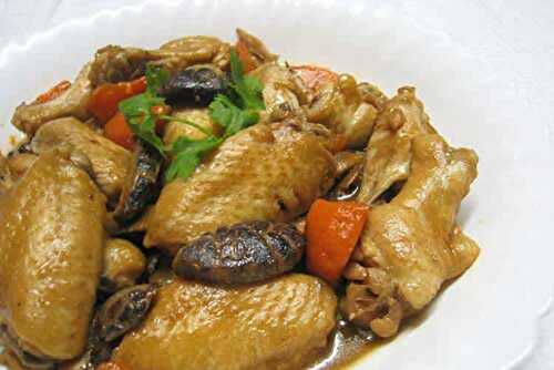 Ailes de poulet et champignons chinois au Cookeo - recette cookeo