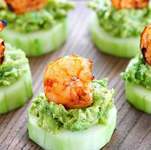 Apéritif aux crevettes et à l'avocat - un apéro pour votre soirée.