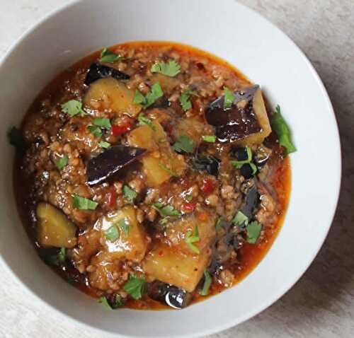 Aubergines bolognaise cookeo - un délicieux plat pour votre déjeuner.