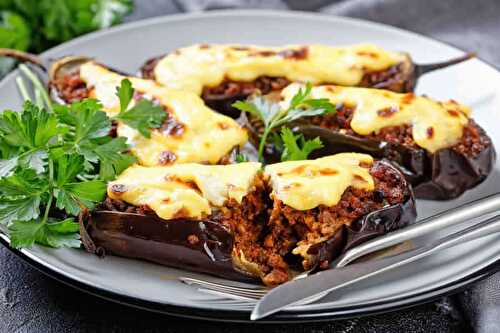 Aubergines farcies - les papoutsakia grecques - délice de la méditerranée