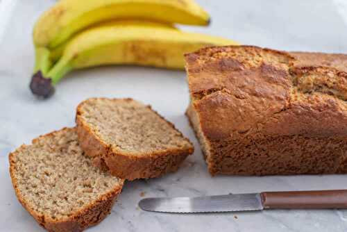 Banana bread au thermomix - cake moelleux pour votre petit déjeuner.