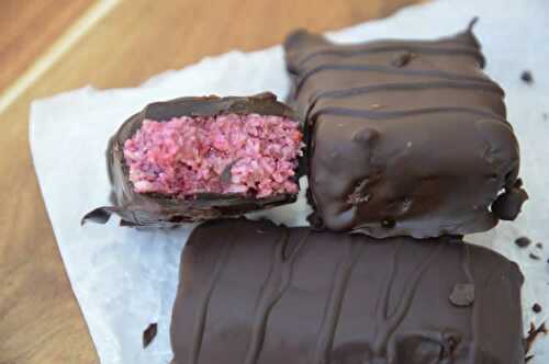 Barre chocolat framboise au thermomix - recette thermomix.