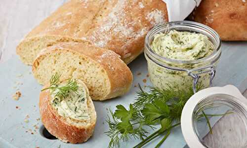Beurre aux herbes au thermomix - pour accompagner votre pain