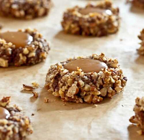 Biscuits au pacanes et caramel - un délice pour votre goûter.