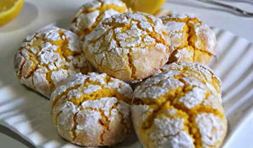 Biscuits Craquelés au citron au thermomix - délicieux gâteau du goûter.